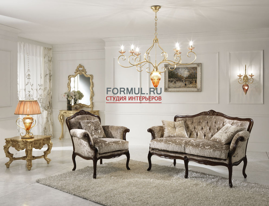 Диван и кресло Keoma Salotti Sissi